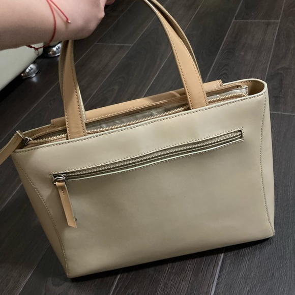 Elegant cream color faux fur purse- like new! - Picture 2 of 3